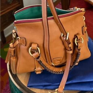 Dooney & Bourke Florentine Satchel Mini Bag with signature Interior.